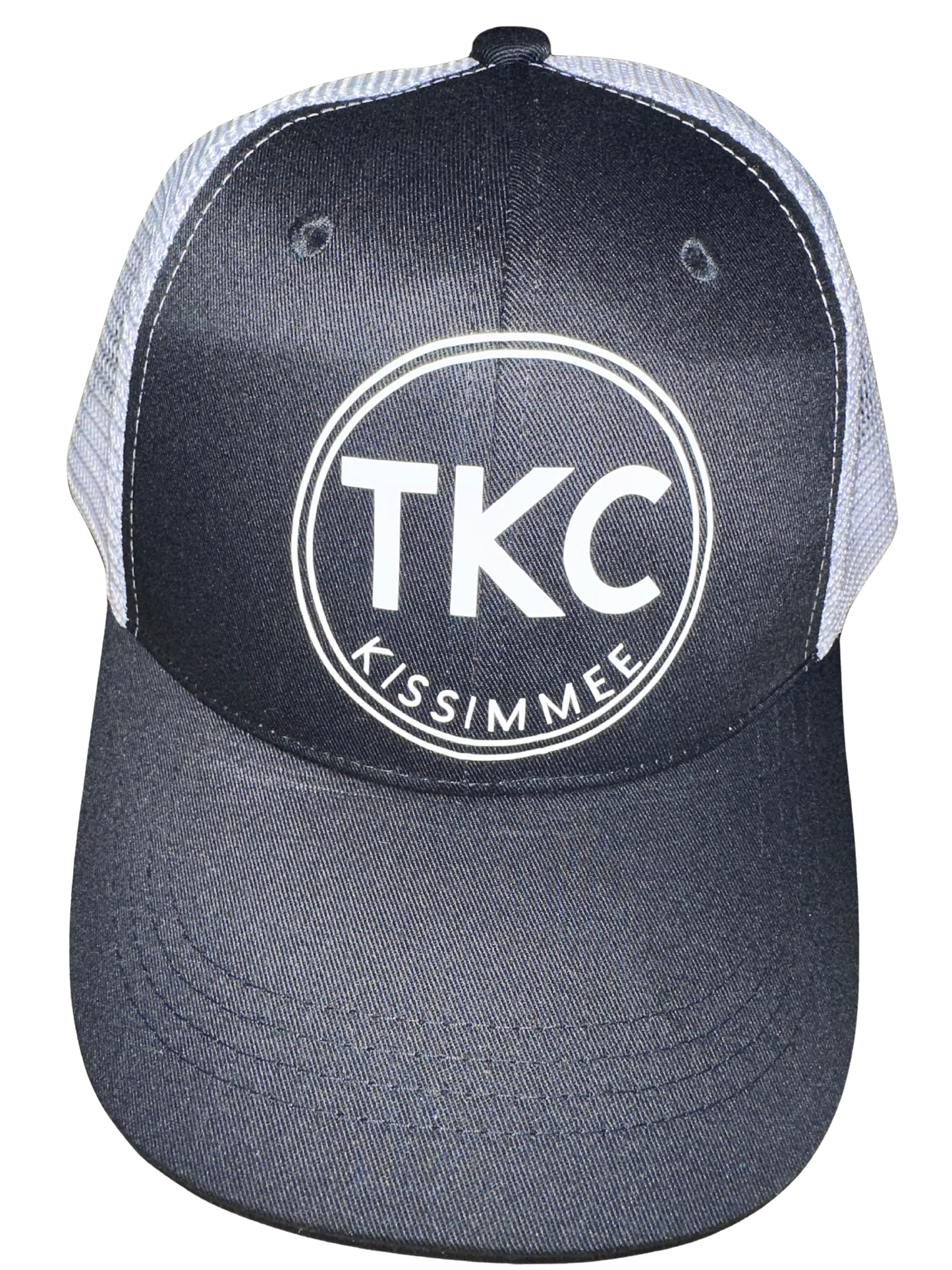 TKC Kissimmee Black w/White Mesh Trucker Cap (New)