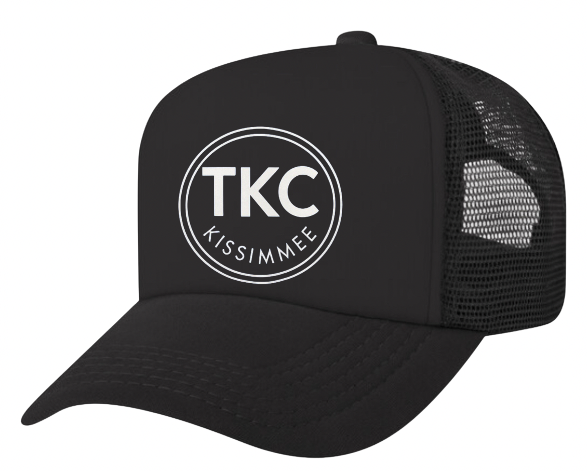 TKC Kissimmee All Black Mesh Trucker Cap (New)