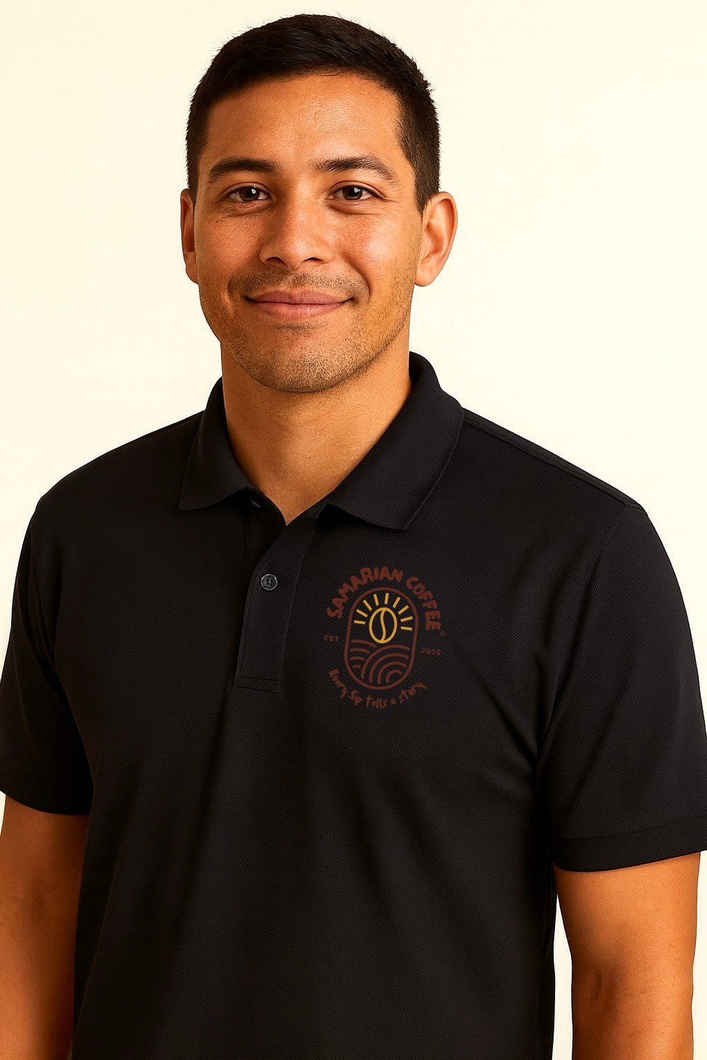 Samarian Coffee® Embroidered Logo Polo Shirt
