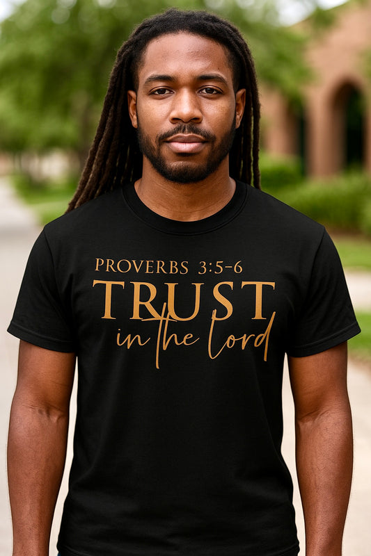 “Trust in the Lord, Proverbs 3:5-6” Adult T-Shirt